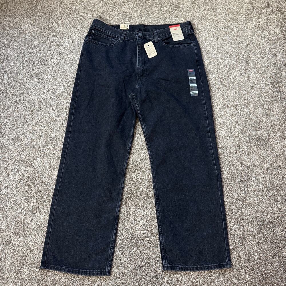 Levi's 565 Loose Straight Men's Jeans 36x30 Black Gray Retro Y2K Relaxed NWT